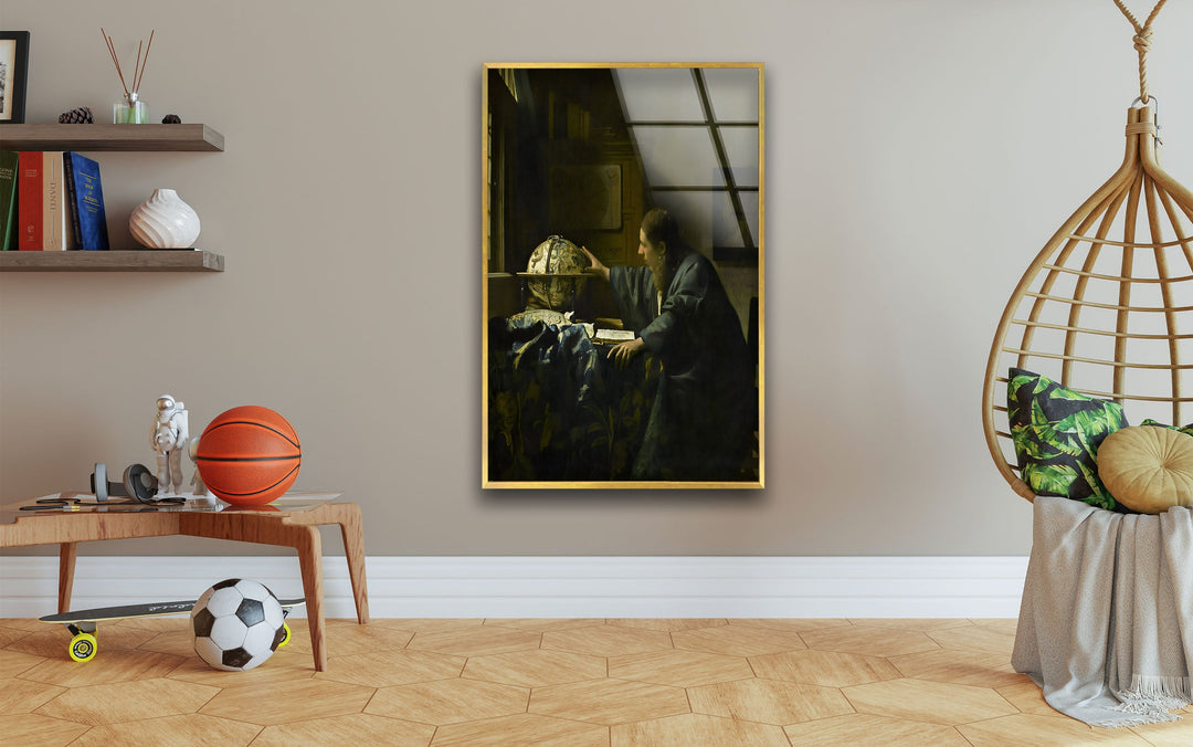 The Astronomer Johannes Vermeer Glass Wall Art large glass photo prints, glass wall photos
