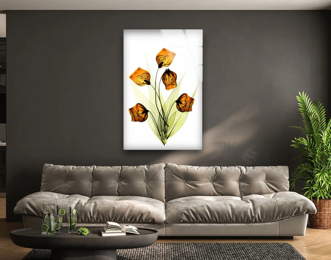 Albert Koetsier Lily of the Valley Glass Wall Art, glass wall decor, glass wall art decor