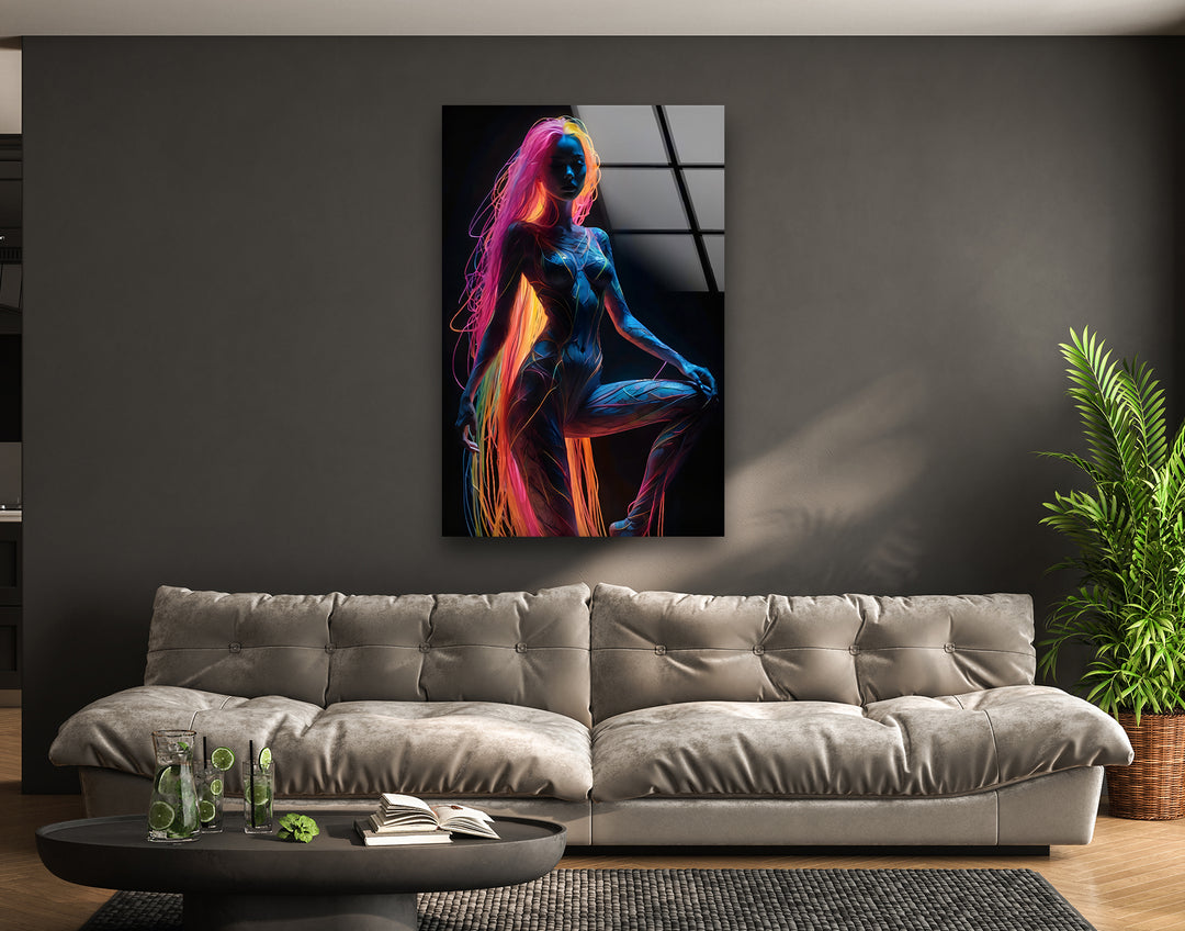 Erotic artwork combining nude art and sexual drawings for bold decor
