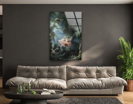 The Swing Jean-Honoré Fragonard Glass Wall Art