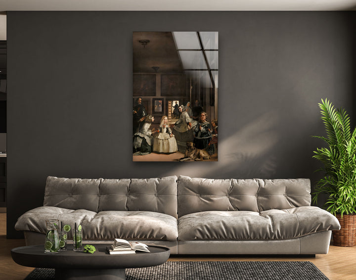 Las Meninas Diego Velázquez Glass Wall Art Glass Printing Wall Art, Print photos on glass
