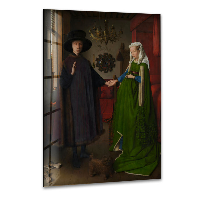 The Arnolfini Portrait Jan van Eyck Glass Wall Art art glass wall art, glass wall art pictures
