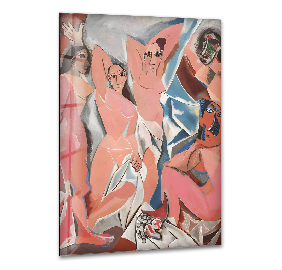 Les Demoiselles d'Avignon Pablo Picasso Glass Wall Art Glass Printing Wall Art, Print photos on glass
