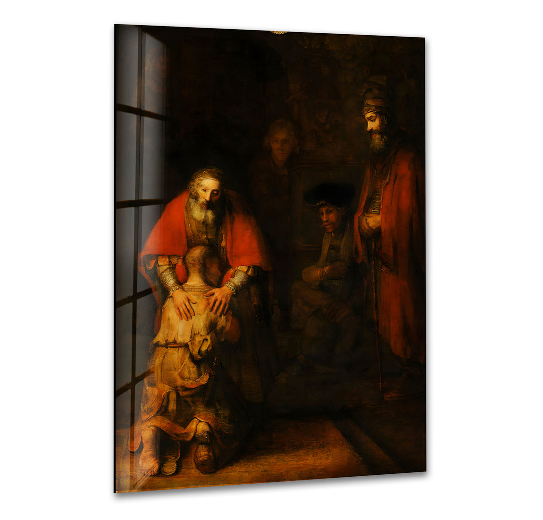 Return of the Prodigal Son Rembrandt Glass Wall Art art glass wall art, glass wall art pictures
