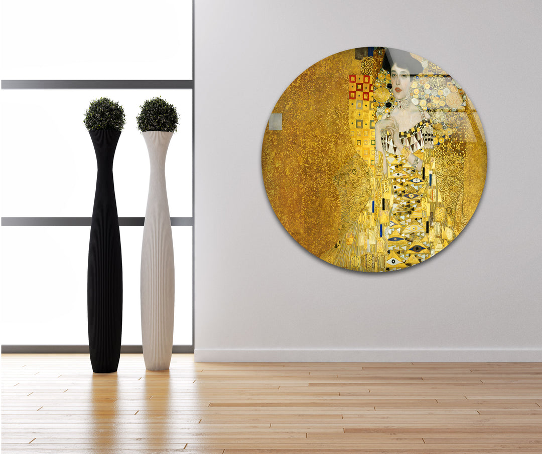 Portrait of Adele Bloch-Bauer I Gustav Klimt Glass Wall Art large glass photo prints, glass wall photos
