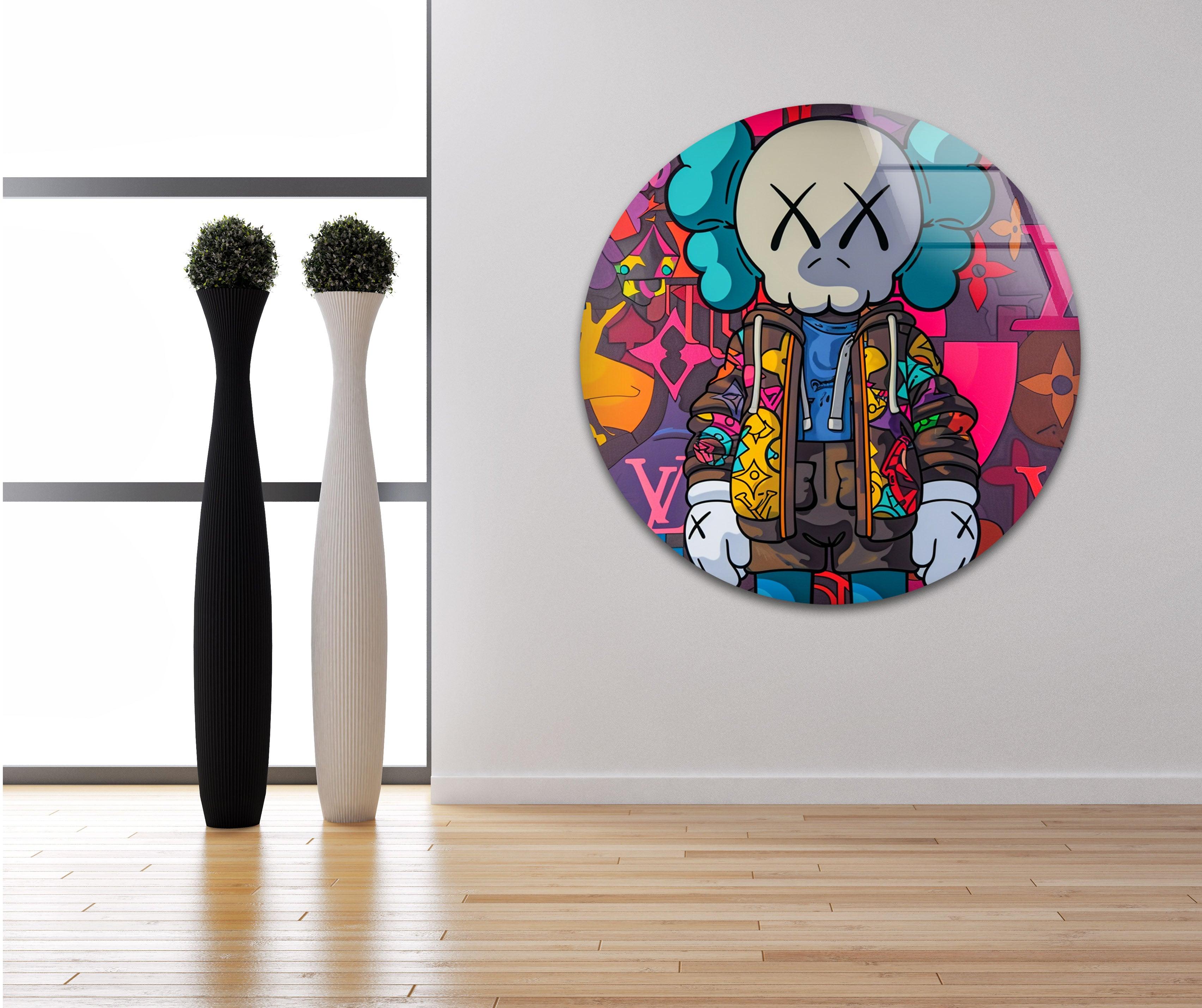 Kaws deals Skeleton Acrylic Painting 14 x 14