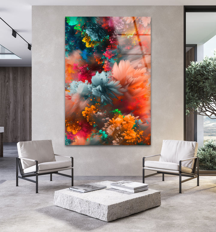 Explosions of Colors artdesigna Glass printing  Wall Art