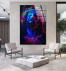 Oil Portrait of Jesus Glass Wall Pictures | Artistic Wall Decor