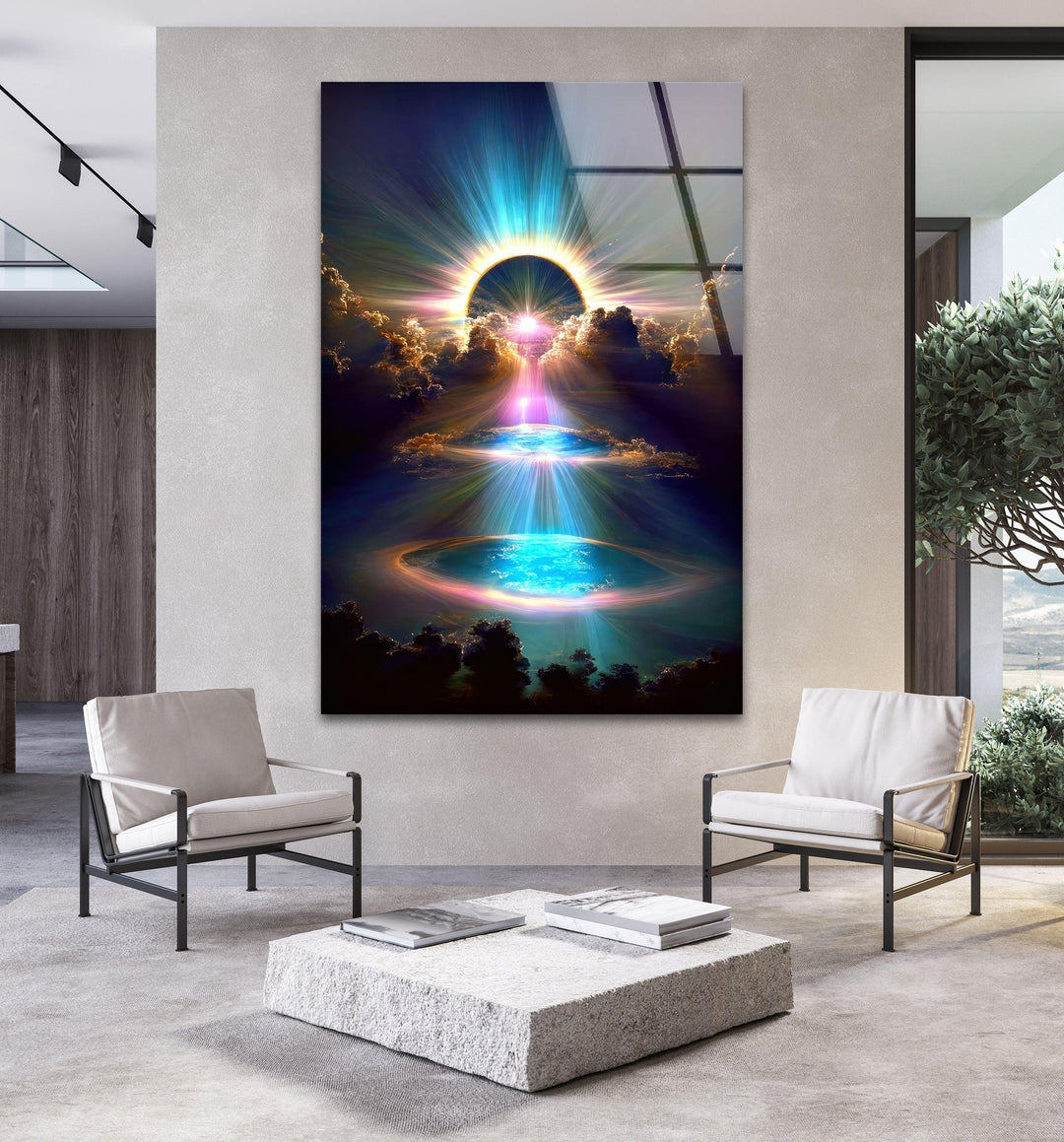 Fantasy Sky Glass Wall Art, glass image printing, glass prints from photos