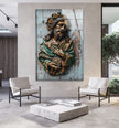 The Peace Of Christ Glass Wall Art for Home Decor