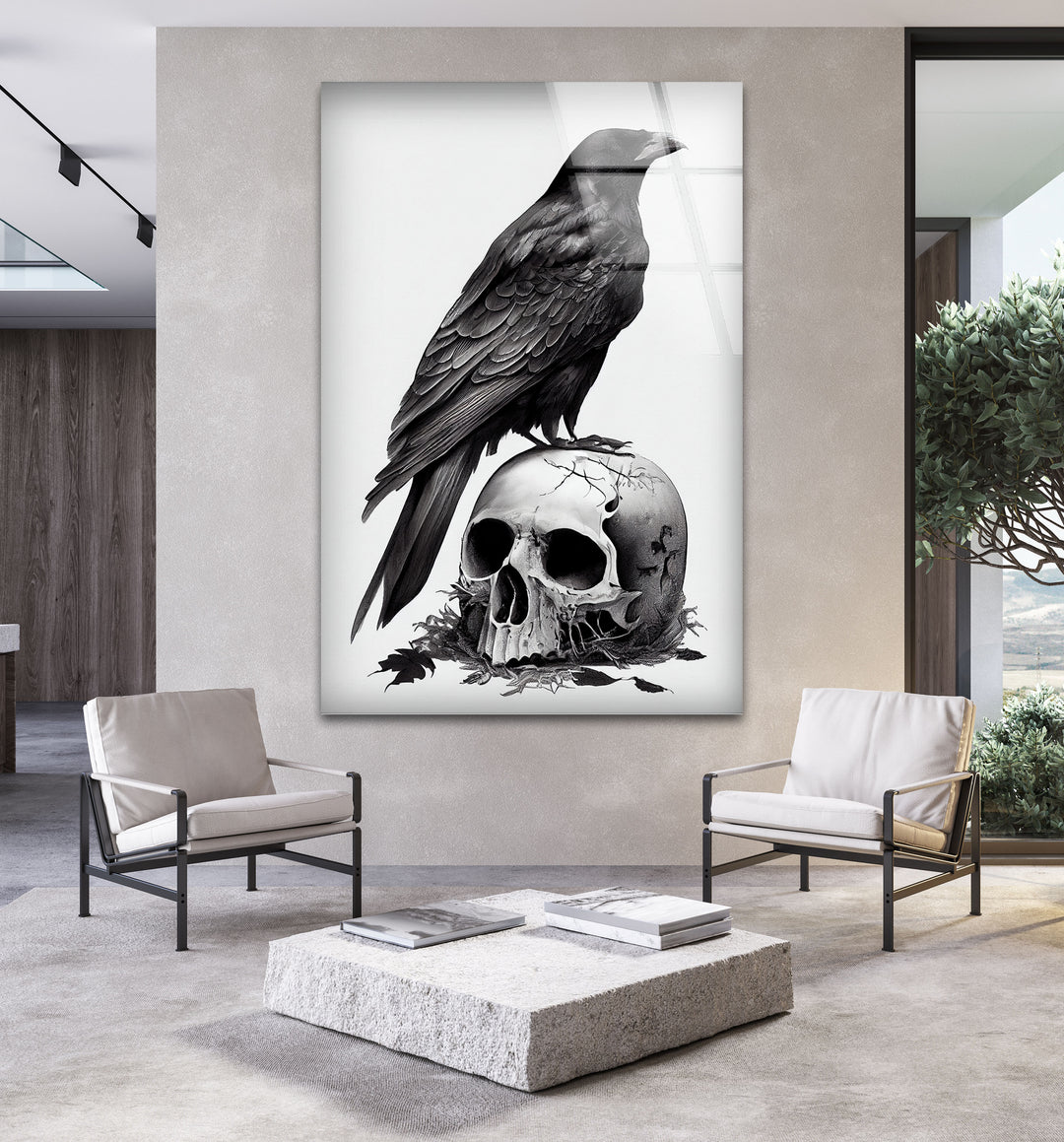 The Crow Cool Wall Art & Stained Glass Panels