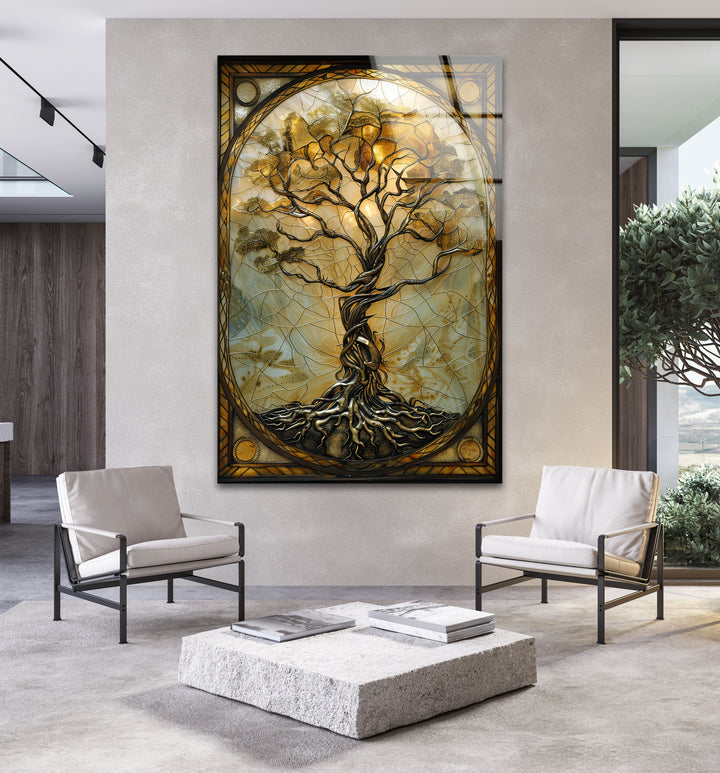 Tree and Branches Glass Print Wall Art & Cool Artwork