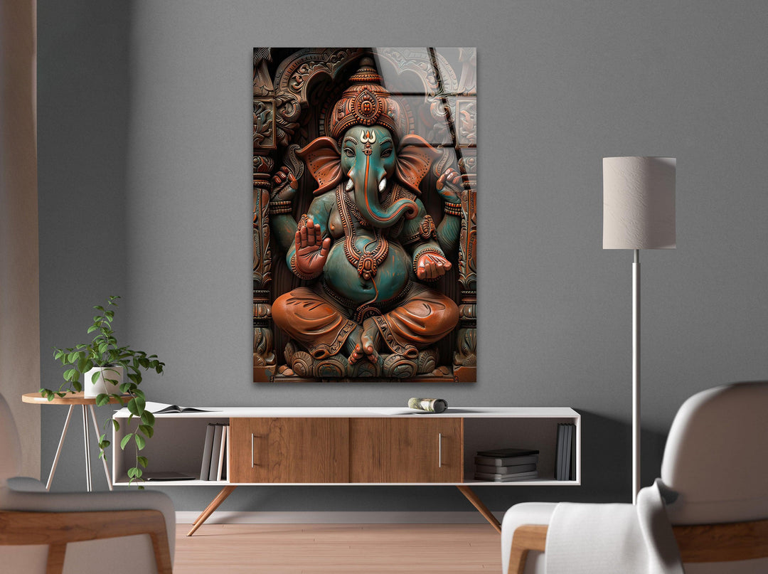 Hindu Buddha Picture on Glass Collections