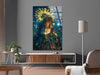 Virgin Mary Blessed Mother Picture on Glass | Elegant Wall Art