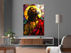 Colorful Portrait Of Jesus Glass Picture Prints Collection