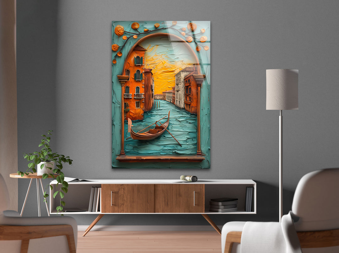 Venice Italy Oil Painting Cool Art Prints & Glass Wall Pictures