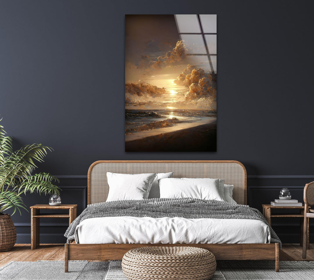 Sunset Landscape Art Glass Wall Art art glass wall art, glass wall art pictures