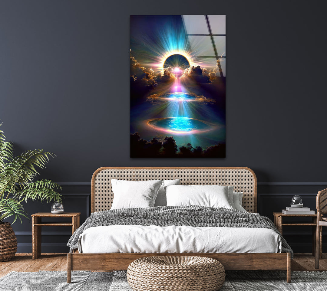 Fantasy Sky Glass Wall Art, Glass Printing Wall Art, Print photos on glass