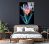 Colorful Xray Flower Tempered Glass Wall Art - MyPhotoStation
