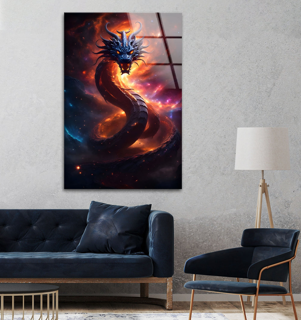 Immerse your room in the awe-inspiring energy of the Inferno Dragon, a creature roaring through flames with unrivaled intensity.