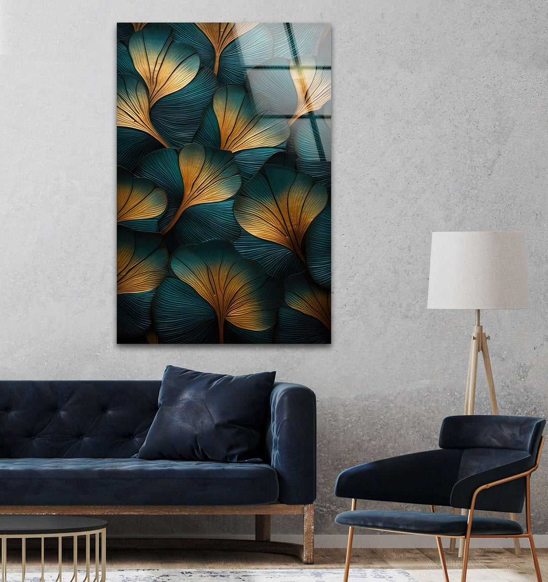 Abstract Glass Wall Art for Living Rooms