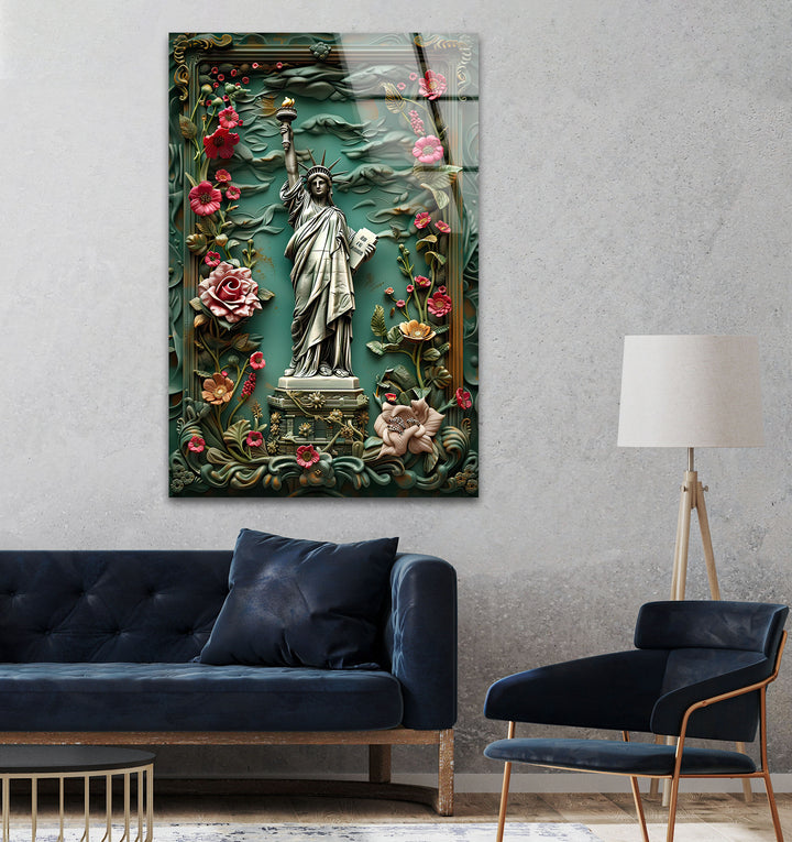 Statue of Liberty Modern Glass Art & Cool Wall Art