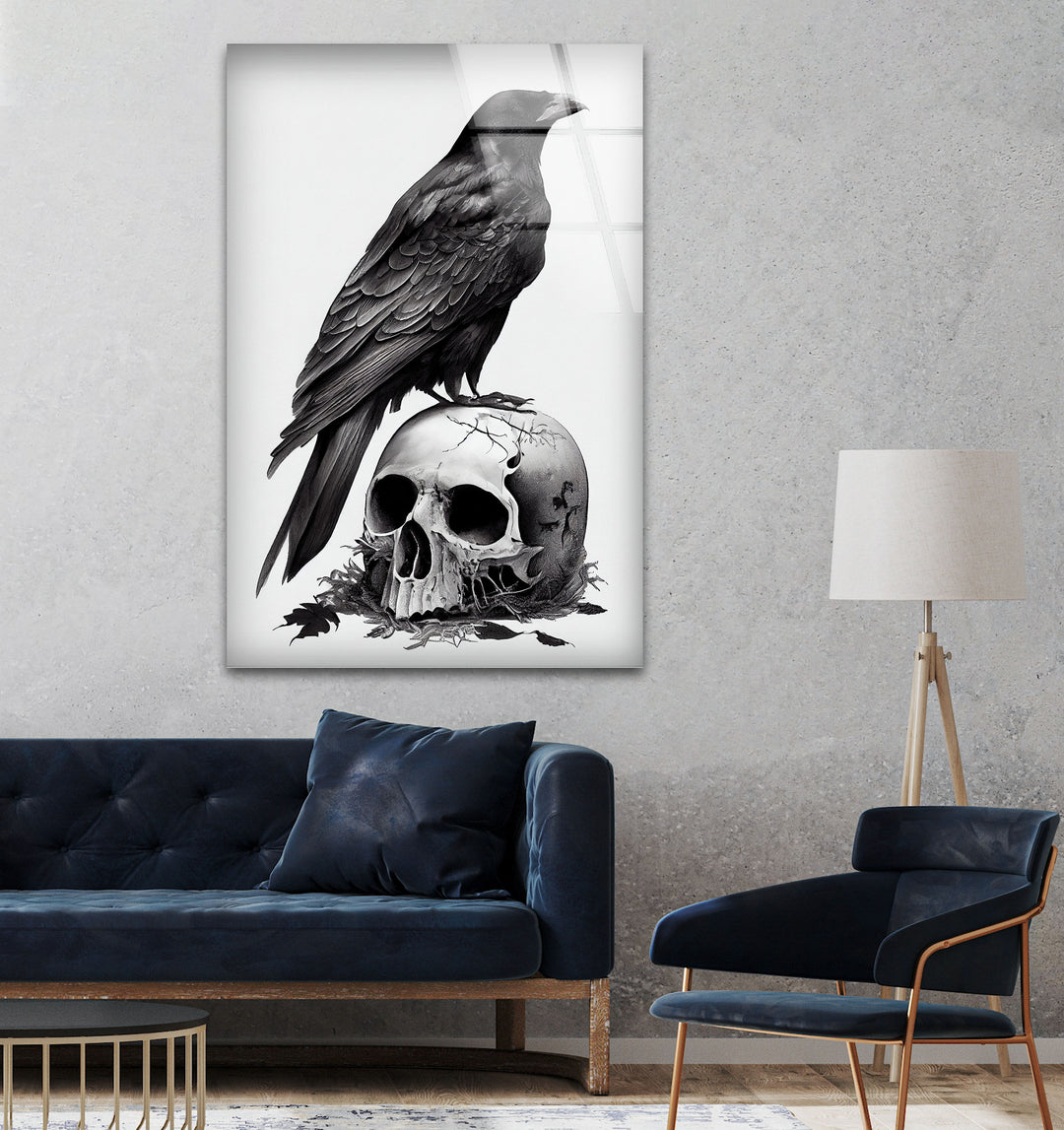 The Crow Glass Wall Pictures & Cool Art Decor