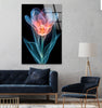 Colorful Xray Flower Tempered Glass Wall Art - MyPhotoStation