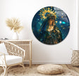 Virgin Mary Blessed Mother Glass Wall Pictures