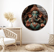Hindu Buddha Picture on Glass | Elegant Wall Art