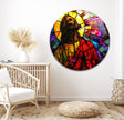 Colorful Portrait Of Jesus Glass Art Pictures Online
