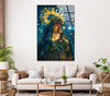 Virgin Mary Blessed Mother Wall Art on Glass | Unique Glass Photos