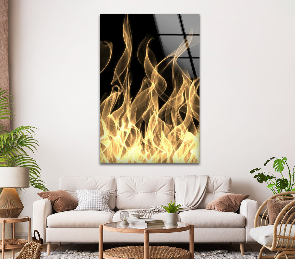 Stunning Abstract Art Printed on Glass