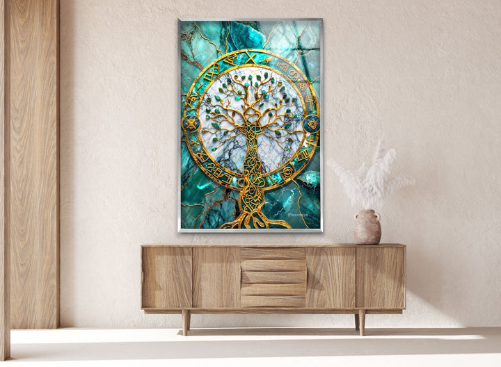 Emerald Design Tree Glass Wall Art art glass wall art, glass wall art pictures
