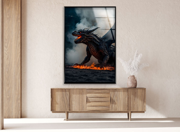 Bring the heat to your walls with the Inferno Dragon, a fierce mythical creature in action!
