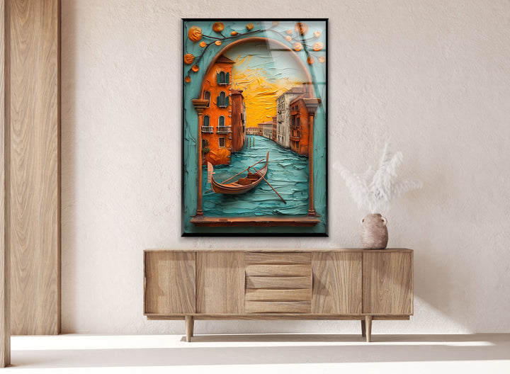 Venice Italy Oil Painting Glass Wall Artwork & Cool Art Prints