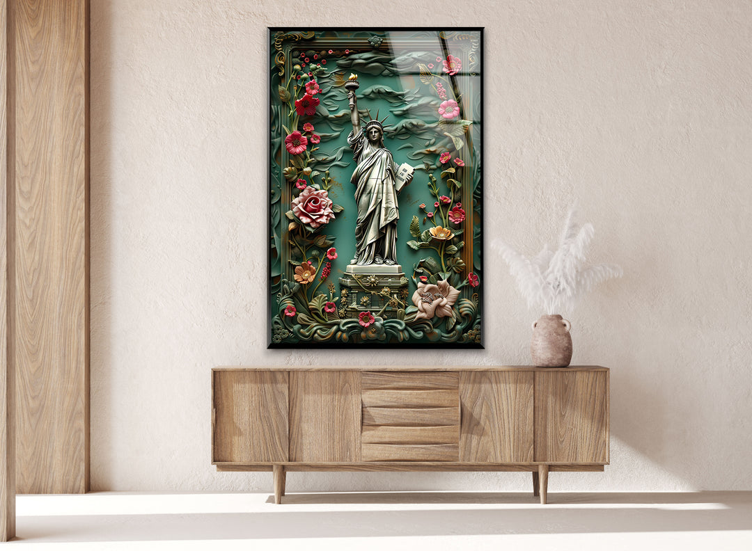 Statue of Liberty Glass Wall Artwork & Cool Art Prints