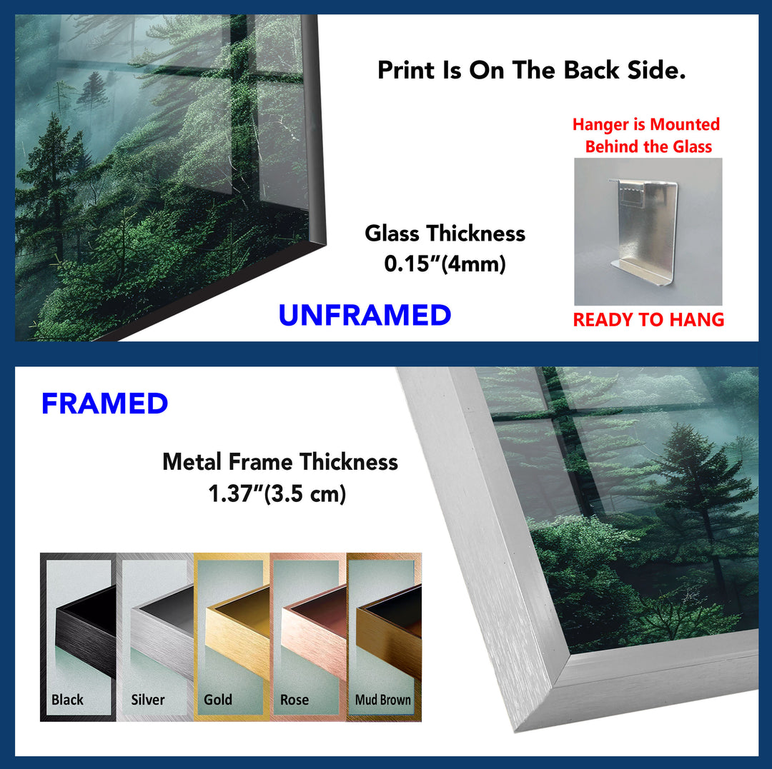 Forest View Tempered Glass Wall Art - MyPhotoStation