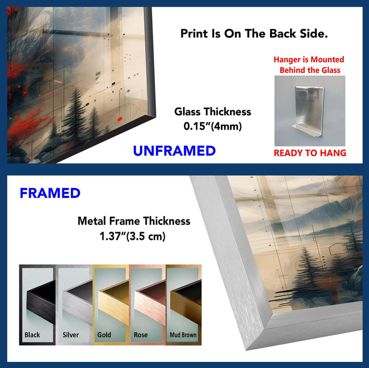 Sunset View Tempered Glass Wall Art - MyPhotoStation