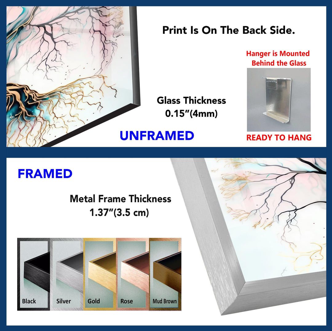 Life of Tree Stained Tempered Glass Wall Art - MyPhotoStation