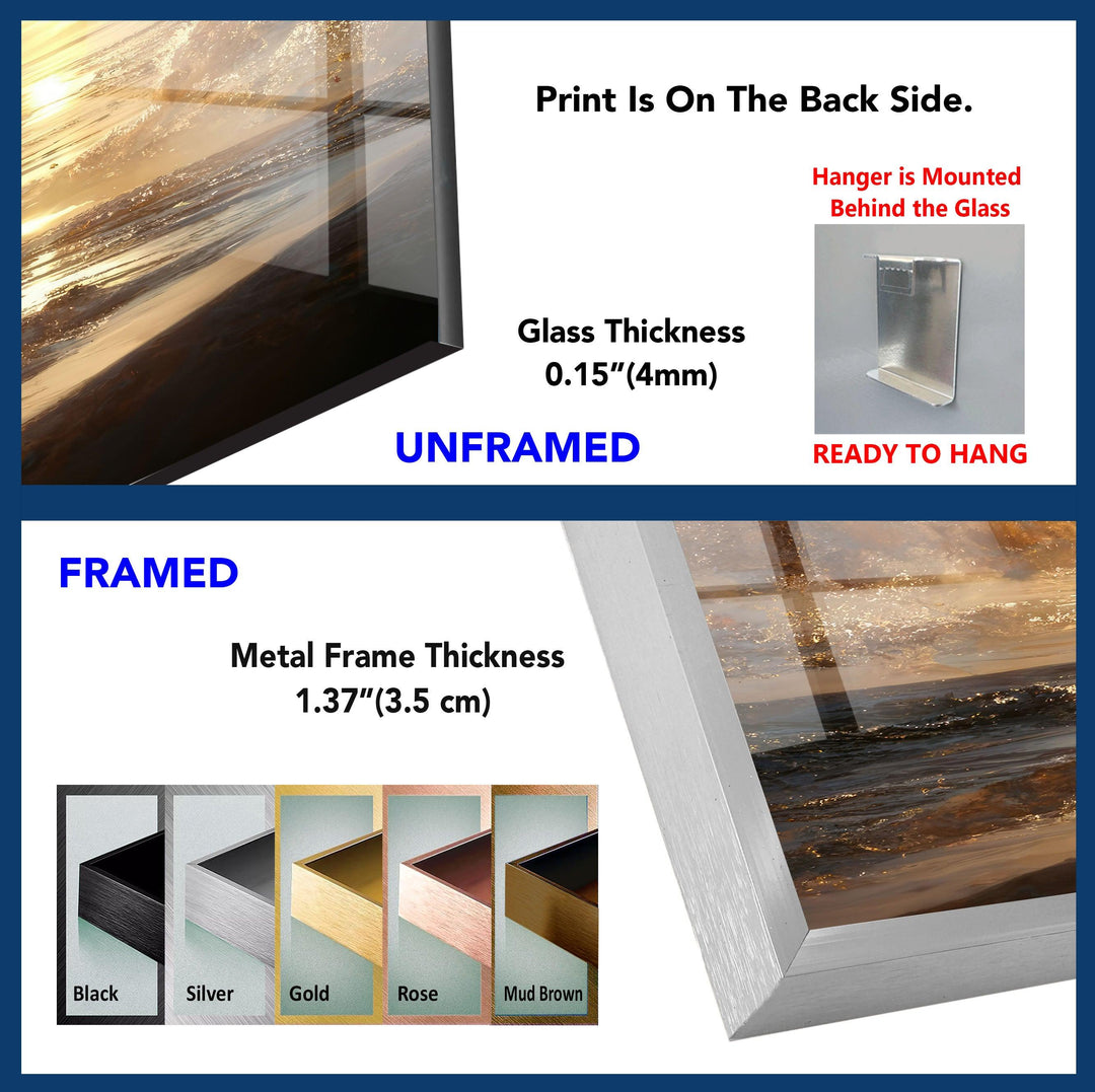 Sunset View Tempered Glass Wall Art - MyPhotoStation