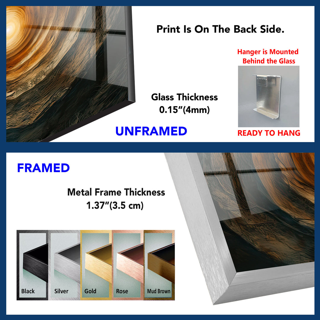 Vortex Tempered Glass Wall Art - MyPhotoStation