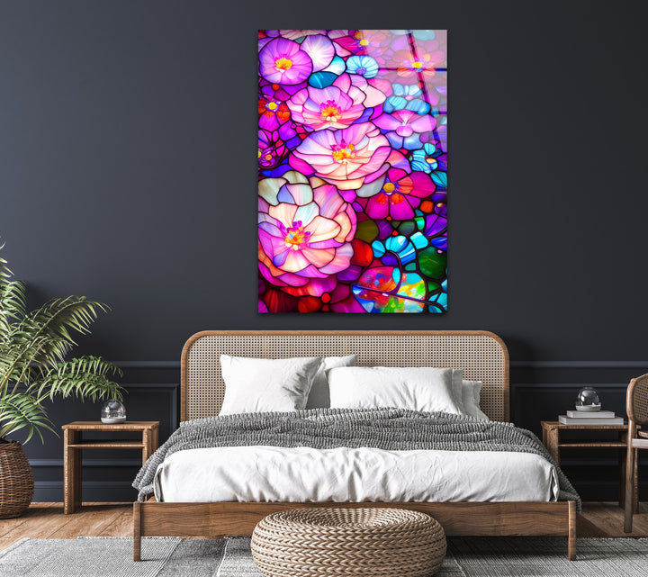 Flower Tempered Glass Wall Art - MyPhotoStation