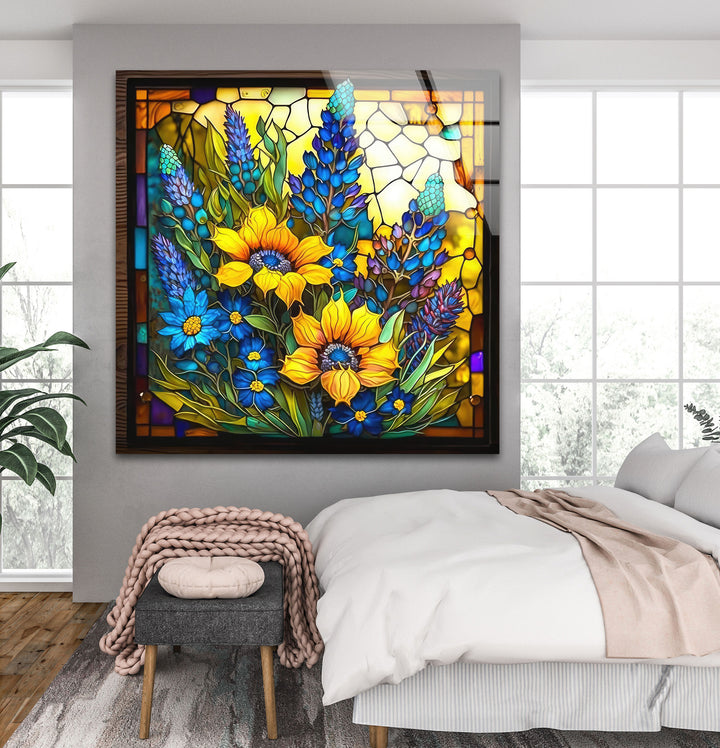 Flower Tempered Glass Wall Art - MyPhotoStation