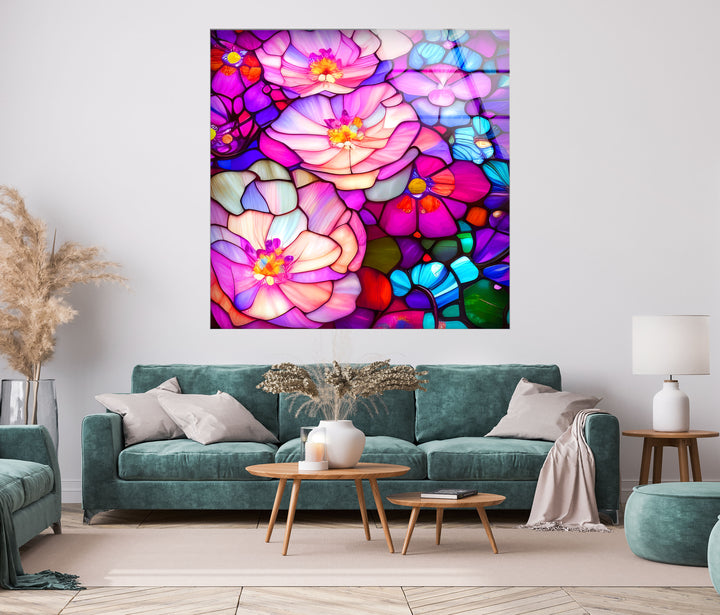 Flower Tempered Glass Wall Art - MyPhotoStation