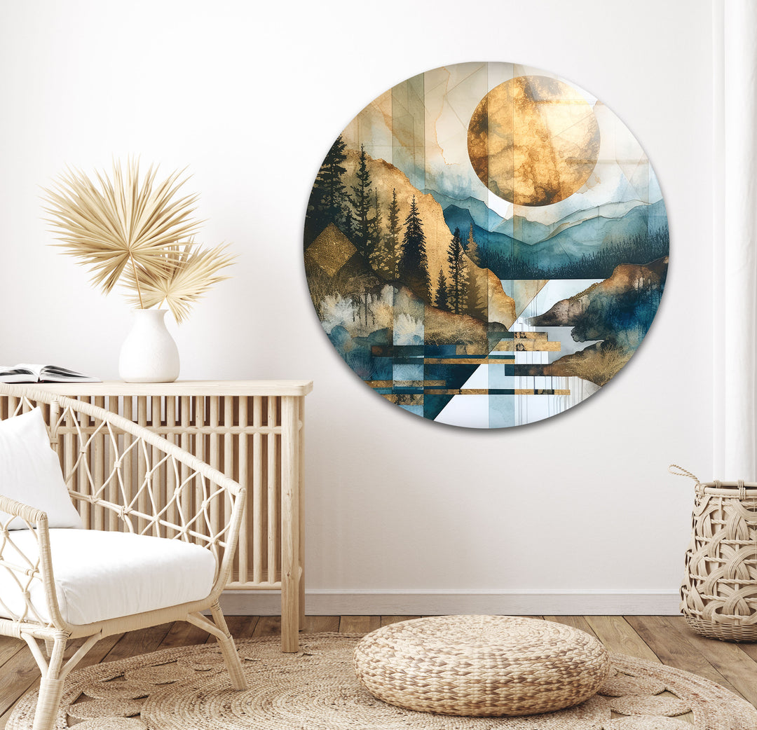 Forest Landscape Painting Art Glass Wall Art glass wall decor, glass wall art decor