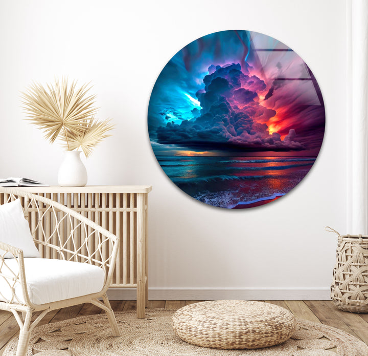 Sky is A Storm Cloud Glass Wall Art custom glass pictures, glass art prints