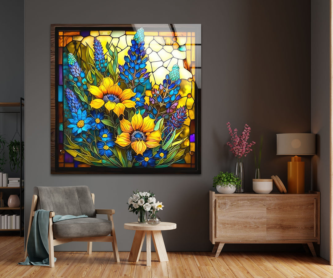 Flower Tempered Glass Wall Art - MyPhotoStation