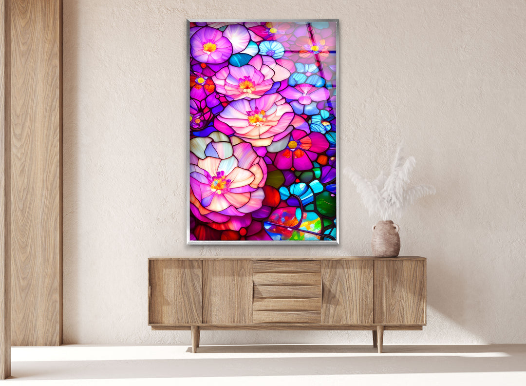 Flower Tempered Glass Wall Art - MyPhotoStation