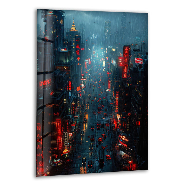 City View Glass Wall Art, glass wall decor, glass wall art decor